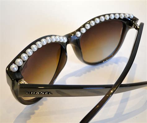 new chanel sunglasses with pearls|the real Chanel sunglasses.